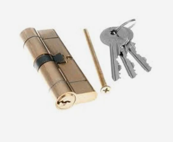 Tessi "Snap Safe"Euro Profile Cylinder.45/35 Brass