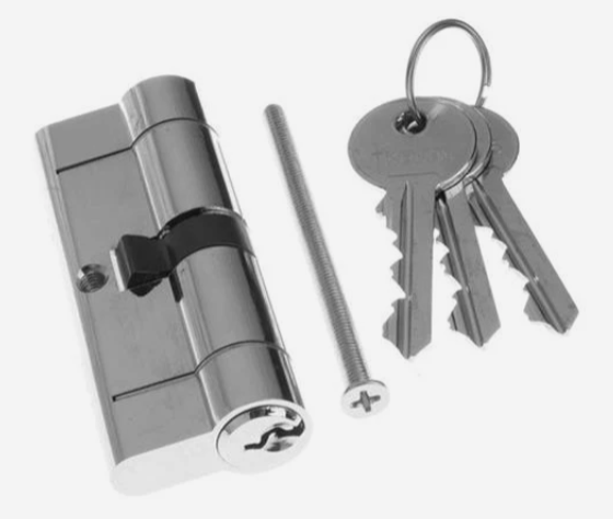Tessi"Snap Safe"Euro Profile Cylinder.40/40 Chrome