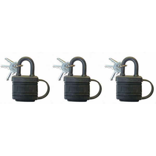 Tessi 3 x 40mm Outdoor Locks Keyed Alike