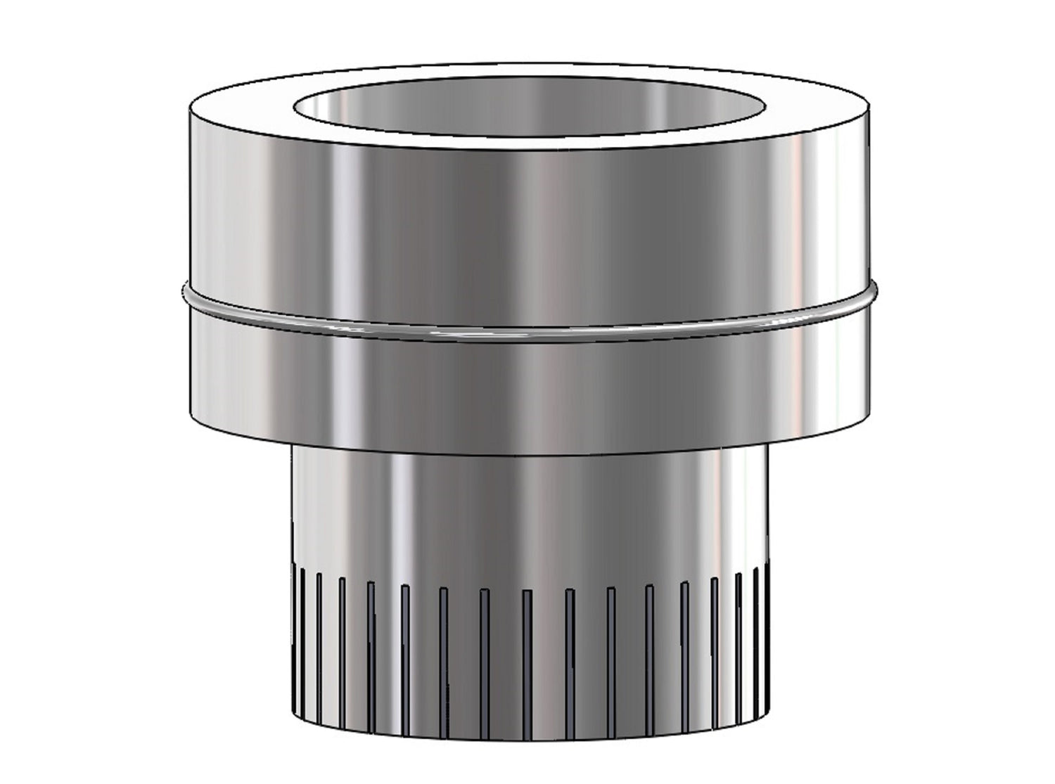 Mi Flues System 2 Start Off Adaptor 125MM-80MM
