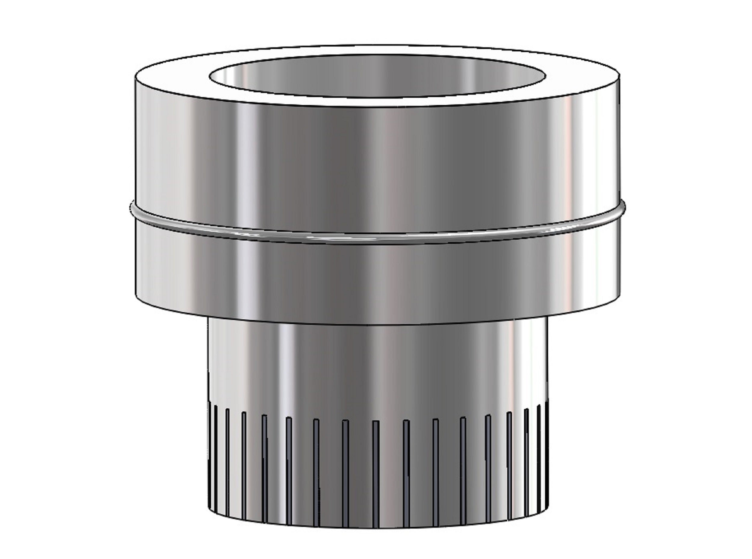 Mi Flues System 2 Start Off Adaptor 125MM-80MM
