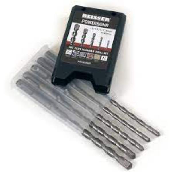 Reisser Prem Plus Masonry Drill Bit Set (5Pc) With Hanger