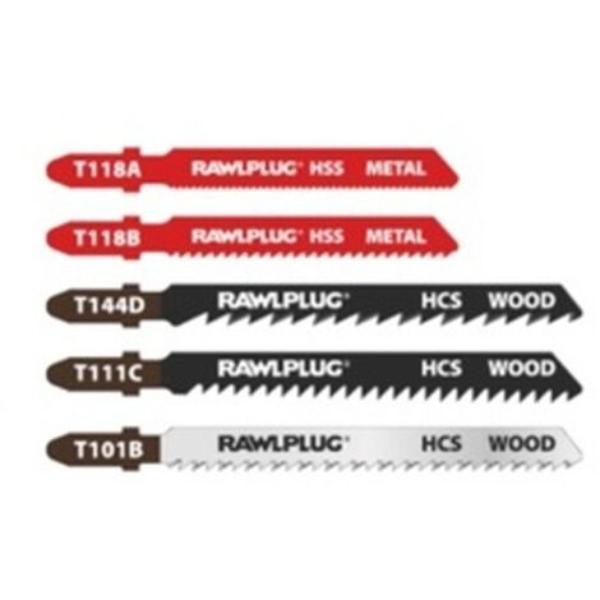 Rawlplug Jigsaw Cutting Blades Wood/Metal AssortmentJigsaw Blade Assortment Set
