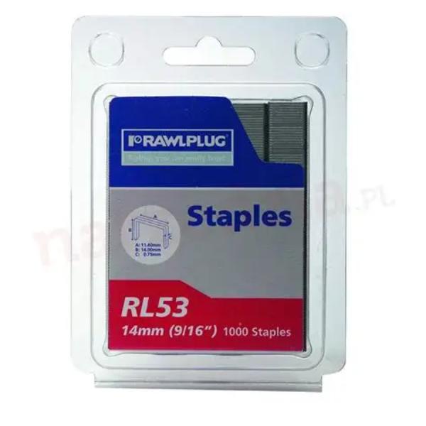 Rawlplug Staples Pk1000 Rl53-14mm