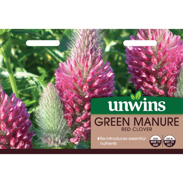 Unwins Seed Packet Green Manure Red Clover