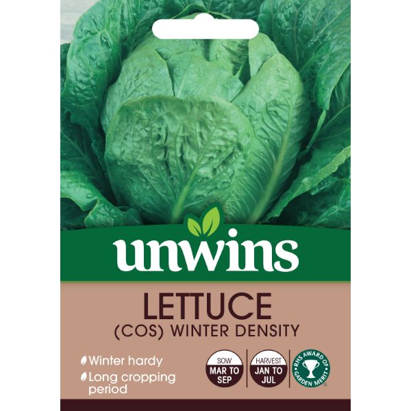 Unwins Seed Packet Lettuce (Cos) Winter Density