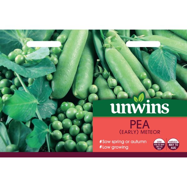 Unwins Seed Packet Pea Meteor