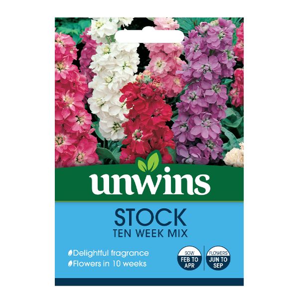 Unwins Seed Packet Stock Ten Week Mix