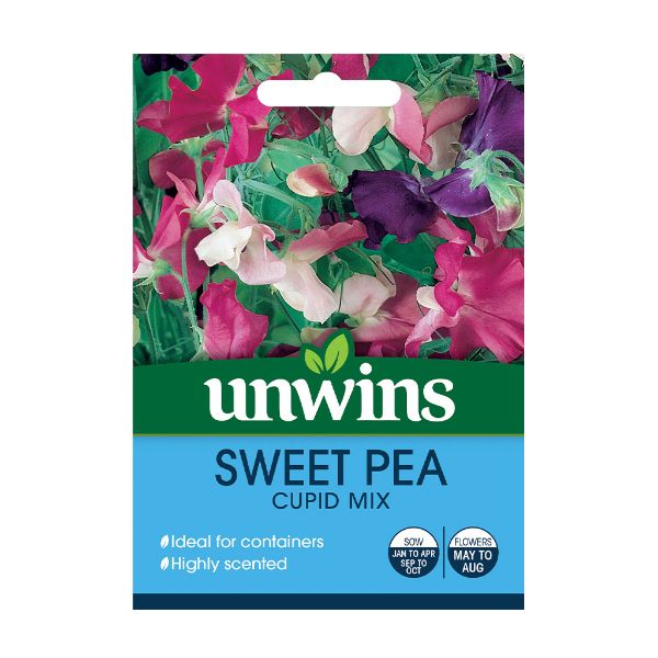 Unwins Seed Packet Sweet Pea Cupid Mix