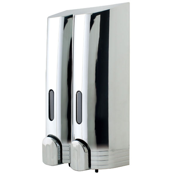 Euroshowers Tall Double Dispenser Chrome