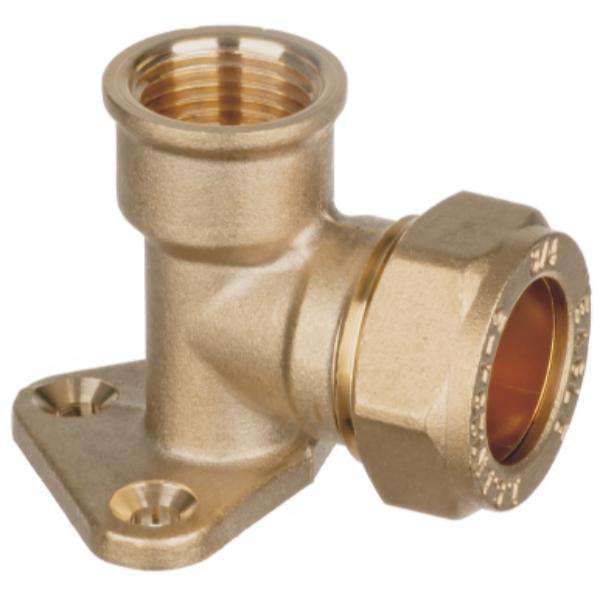 Easi Plumb 1/2&quot; F.I.X1/2&quot; W/Plate Elbow