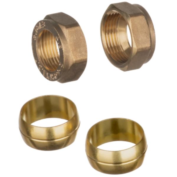 Easi Plumb2 Pack 1/2" Spare Nuts &amp; Olives