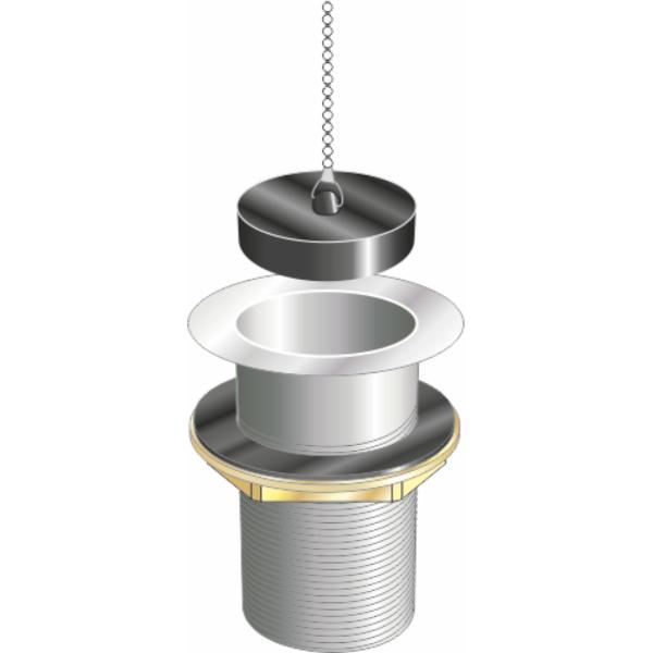 Easi Plumb  11/2 Unslotted Long Tail - Sink Waste