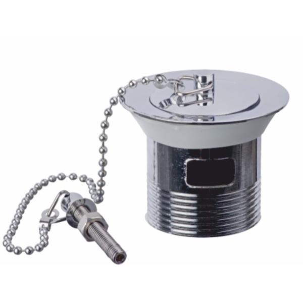 Easi Plumb 1 1/4" Unslotted Basin Waste with Cp Plug &amp; Chain