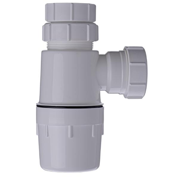 Easi Plumb 1 1/4" White Waste Bottle Trap - 3" Seal