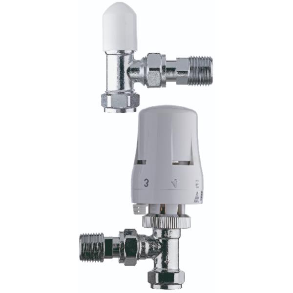 Easi Heat Thermostatic Angled Pattern Radiator Valve Kit
