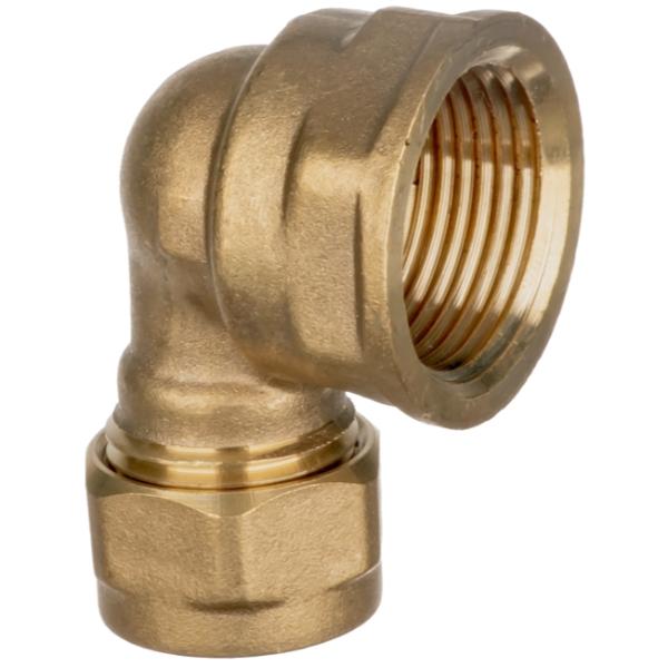 Easi Plumb 3/4" Fi. X 1/2" C. Brass Compression Elbow 317
