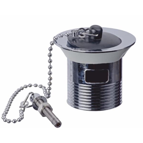 Easi Plumb1 1/4&quot; Slotted Basin Waste with Poly Plug &amp; Chain