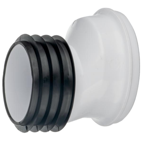 Easi Plumb4" White Offset Pan Connector
