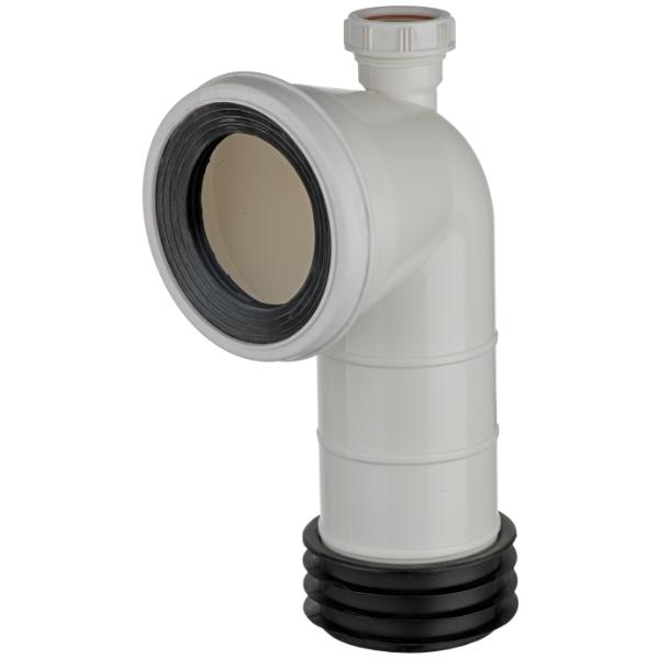 Easi Plumb 4"90Deg Pan Connector C/W 1.1/4" Inlet