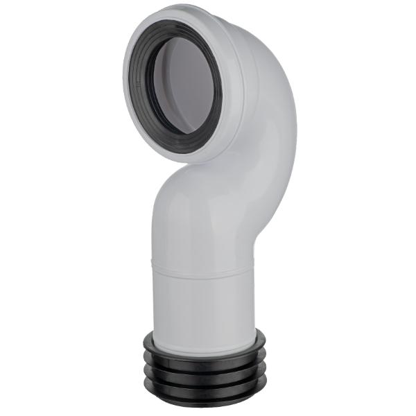 Easi Plumb90 Deg White Space Saving Pan Connector