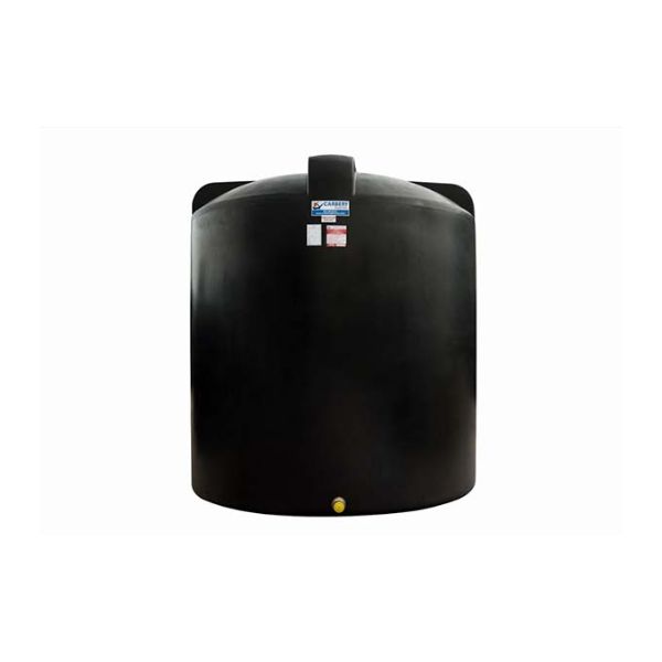 Carbery 1350L Vertical Black Non Pot Water Tank