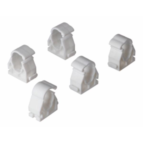 Easi Plumb 5 Pack 3/4&quot; White Hinged Pipe Clips