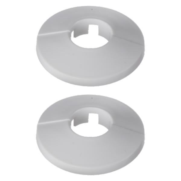 Easi Plumb 2 Pack 3/4" White Pipe Hole Trims