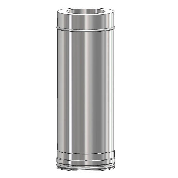 Mi-Flue 125Mm Twin Wall Insulated Chimney System 1000Mm Length