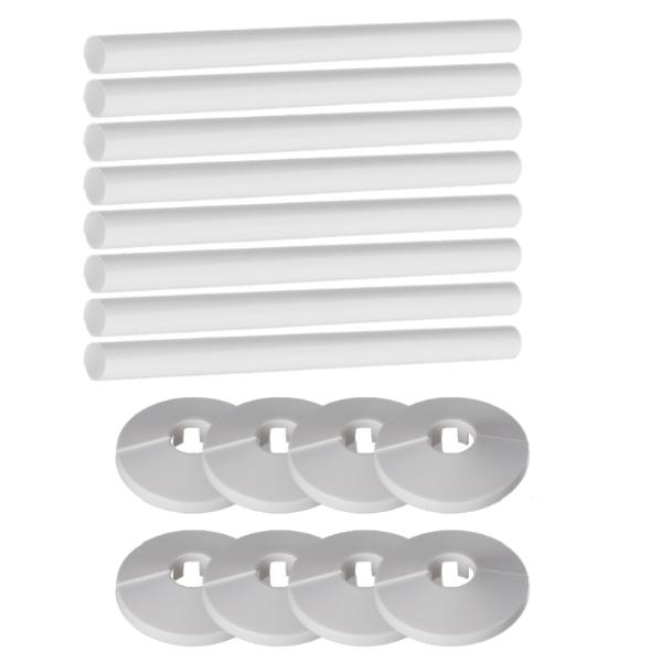 Easi PlumbWhite Radiator Decoration Kits - (4 Rads)