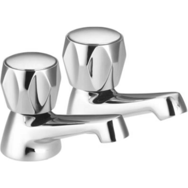 Easi Plumb Pair 1/2" Crown Style Basin Taps