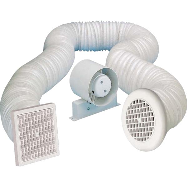Airstream 4&quot; Timer In Line Shower Fan Kit