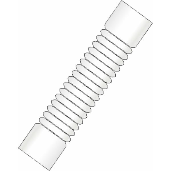 Easi Plumb32mm White Flexible Waste Solvent Coupling
