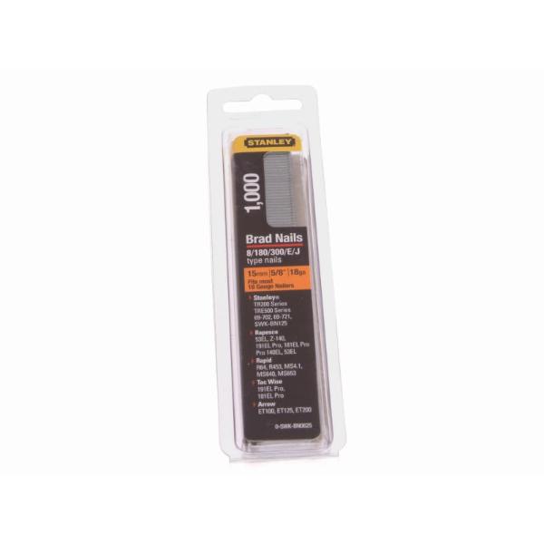 Stanley 1-Inch Brown Brad Nails - 18 Gauge, Pack Of 1000