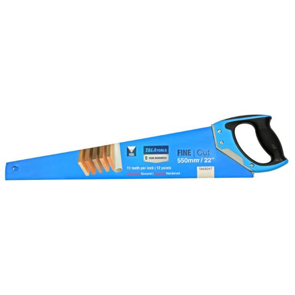 Tala 550mm 22in 11TPI Fine Cut Handsaw