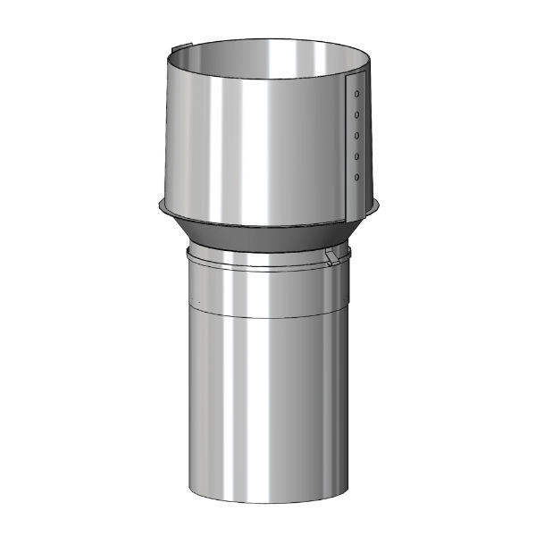 Mi-Flue Internal Clay Adaptor - 6 Inch To Standard 8 Inch Clay Pot