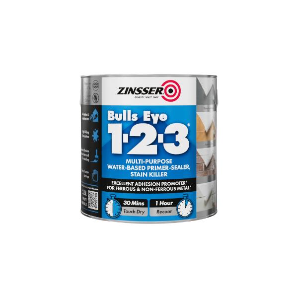 Zinsser Bulls Eye 1-2-3 Primer Sealer2.5L