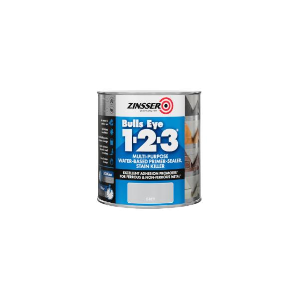 Zinsser Bulls Eye 1-2-3 Primer Sealer 1L Grey