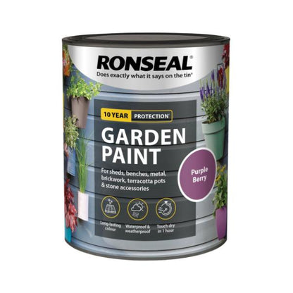 Ronseal Garden Paint 250 ml - Purple Berry