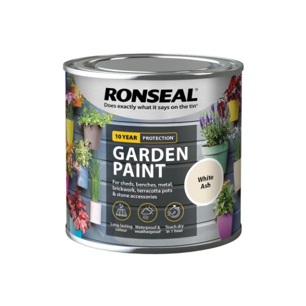 Ronseal Garden Paint 250 ml - White Ash