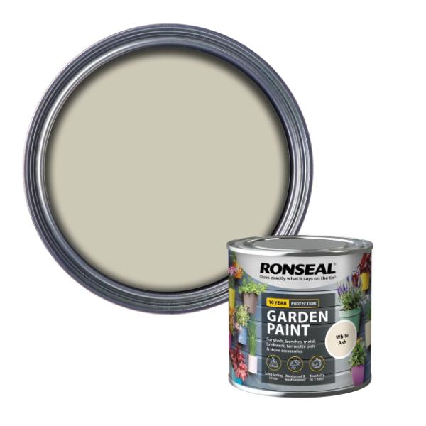 Ronseal Garden Paint 250 ml - White Ash