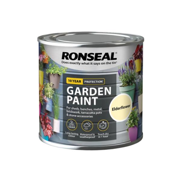 Ronseal Garden Paint 250 ml - Elderflower