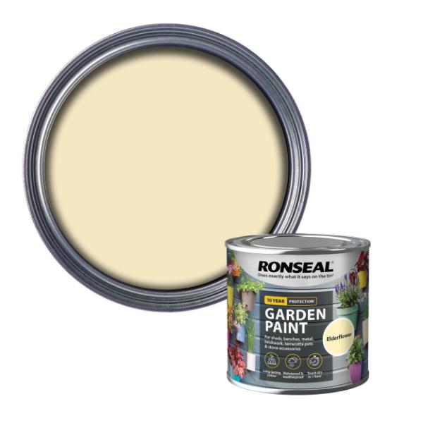 Ronseal Garden Paint 250 ml - Elderflower
