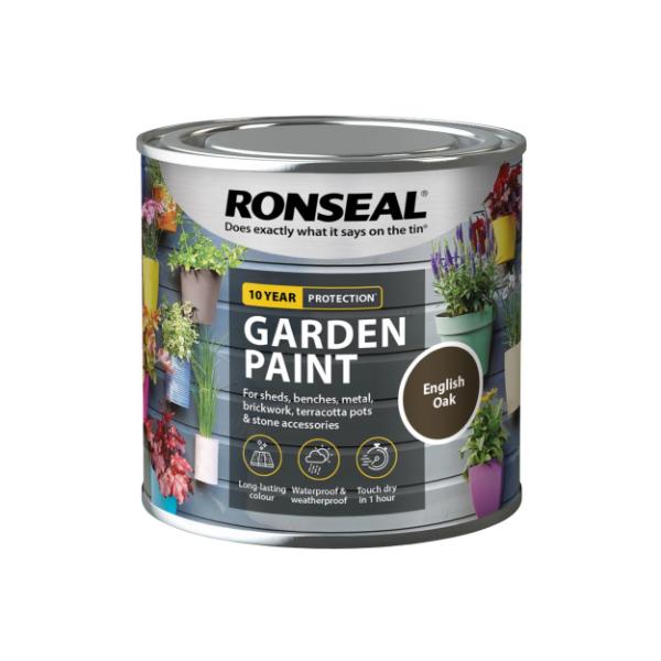 Ronseal Garden Paint 250 ml - English Oak