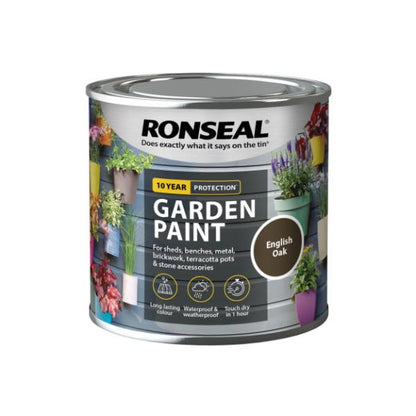 Ronseal Garden Paint 250 ml - English Oak