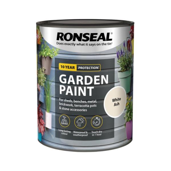 Ronseal Garden Paint 750 ml - White Ash