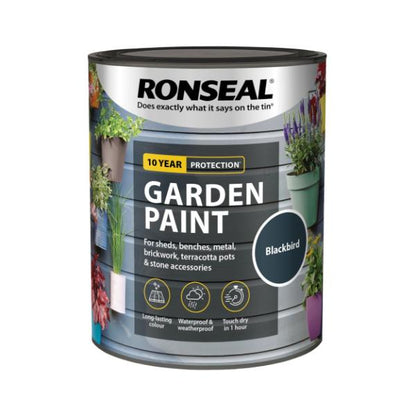 Ronseal Garden Paint 750 ml - Blackbird