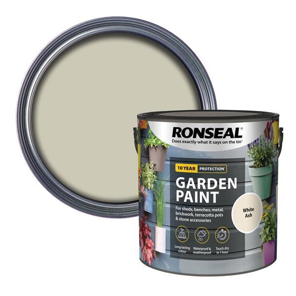 Ronseal Garden Paint 2.5 Litre - White Ash