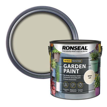 Ronseal Garden Paint 2.5 Litre - White Ash