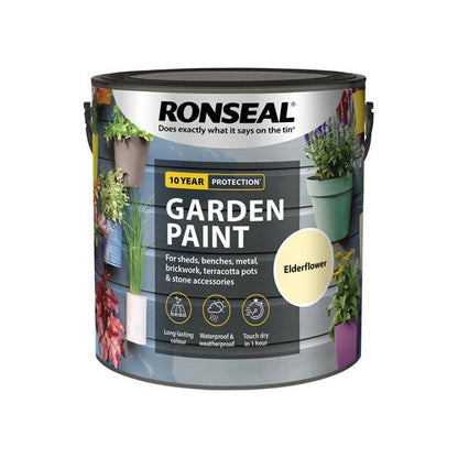 Ronseal Garden Paint 2.5 Litre - Elderflower